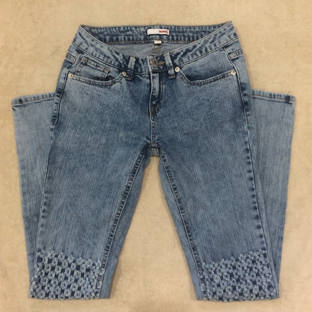 Bongo Women’s Light Denim Straight Jeans, Size 1